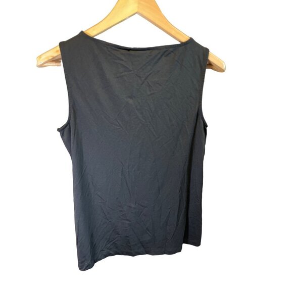 Chicos Black Sleeveless Shell Pullover Blouse Top Sz L - Picture 2 of 8